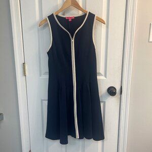 Betsey Johnson Navy Blue Fit & Flare Dress – Size 8